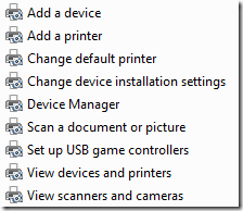 Devices and Printers